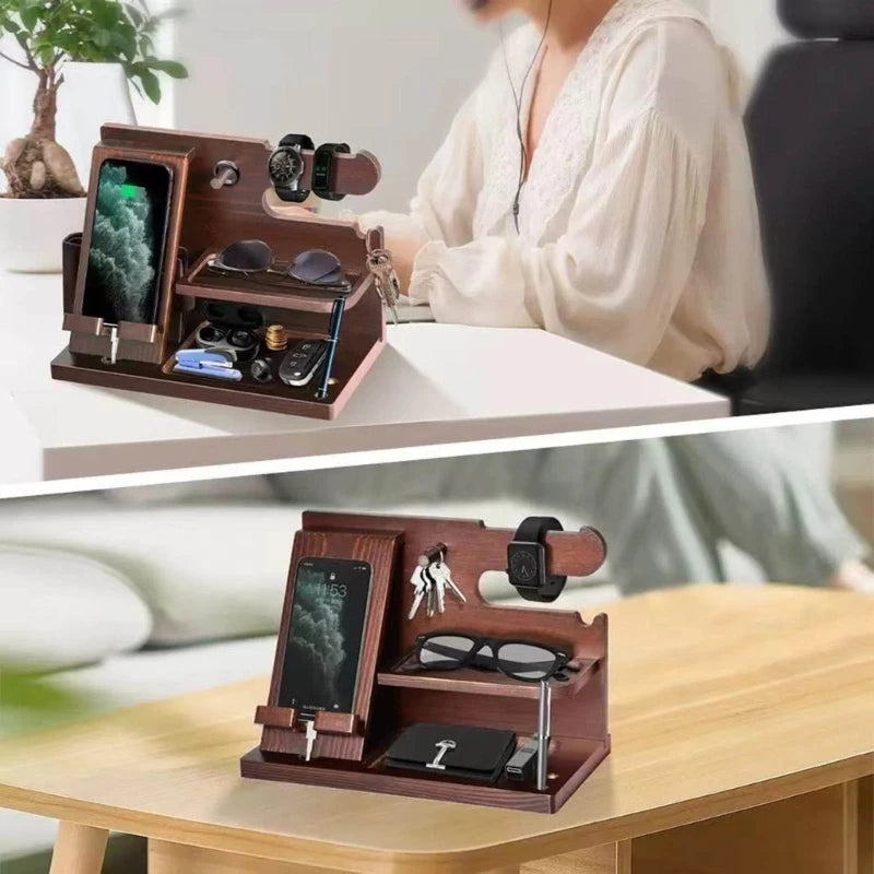 Boîte à bijoux design en bois pour homme