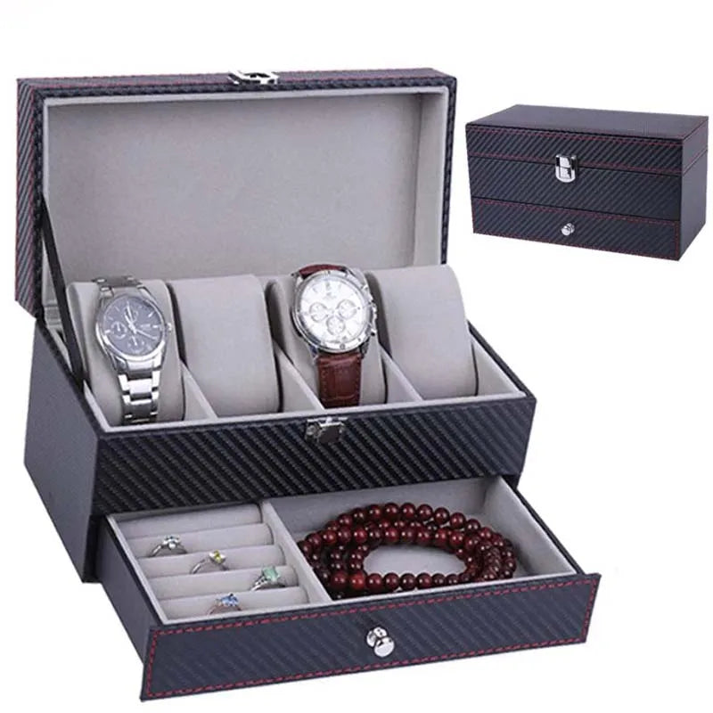 Boîte à bijoux et à montre chic pour homme